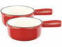 Pack de 2 caquelons en fonte émaillée pour fondue au fromage avec manche de la marque Rosenstein & Söhne