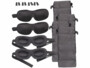4 kits sommeil avec masques occultant, bouchons d'oreilles et sacs de rangement de la marque Pearl