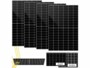 Pack de 4 modules solaires avec 4 câbles de raccordement et mode d’emploi en français