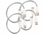 Pack de 4 rallonges USB col de cygne de la marque Pearl