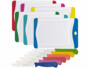 6 planches à découper colorées 20 x 15 cm de la marque Rosenstein & Söhne avec 6 couteaux à beurre colorés