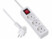 Image article Multiprise 3 prises avec interrupteur et fiche plate - coloris blanc