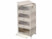Image article 4 boîtes de rangement pliables 45 L AB-130 avec 4 roulettes - coloris blanc