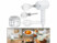 Image article Batteur 3 en 1 à main sans fil rechargeable avec hachoir et 2 fouets