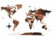 Image article Carte du monde murale adhésive 3D en bois