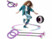 Image article 2 anneaux de saut de cheville à LED