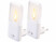 Image article 2 veilleuses secteur avec LED effet flamme et capteur d'obscurité