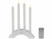Image article 4 cierges LED effet flamme rechargeables télécommandés