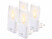 Image article 4 veilleuses secteur avec LED effet flamme et capteur d'obscurité