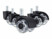 Image article 5 roulettes doubles Ø 50 mm pour chaise de bureau