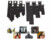 Image article 6 attache-câbles à scratch avec œillet de suspension et 6 bandes souples