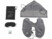 Image article Coussin cervical gonflable avec capuche, masque de sommeil et bouchons d'oreille