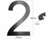 Image article Numéro de maison en métal "2"
