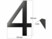 Image article Numéro de maison en métal "4"