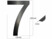 Image article Numéro de maison en métal "7"