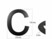 Image article Numéro de maison en métal "C"