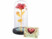 Image article Rose éternelle sous cloche avec LED - coloris rouge