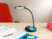 Lampe de bureau tactile avec LED variable et chargeur compatible Qi