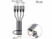 Image article Câble USB-A/C vers USB-C/Micro-USB/Lightning – 30 cm