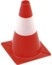 5 cônes de signalisation rouge et blanc - 30 cm