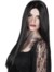 perruque longue raide noire femme vampire 61 cm