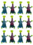 Image article 12 figurines La tribu des Monchhichi - Blitz & Glitz