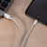 Câble USB Lightning tressé 1,2 m - Argent