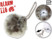 Image article Alarme de poche compacte 100 dB avec chaîne et fourrure - Gris