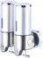 Image article Distributeur de savon pour montage mural - En inox et ABS, Duo