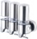 Image article Distributeur de savon pour montage mural - En inox, Trio