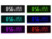 horloge digital grand affichage avec selection couleur d'affichage blanc vert turquoise bleu violet rouge nc3986 infactory