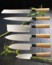 Image article Set 6 couteaux de cuisine en Damas