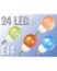 Image article 4 Ampoules 24 LED SMD E14 (orange/rouge/vert/bleu)