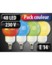 Image article 4 Ampoules 48 LED SMD E14 (orange/rouge/vert/bleu)