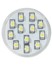 4 Ampoules 6 LED SMD GU4 blanc chaud 12 V