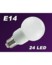 Image article Ampoule 24 LED SMD E14 blanc chaud