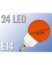 Image article Ampoule 24 LED SMD E14 rouge