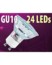 Ampoule 24 LED SMD GU10 bleu