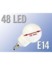 Image article Ampoule 48 LED SMD E14 couleur changeante