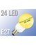 Image article Ampoule globe 24 LED SMD E27 orange