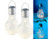 Image article 2 ampoules solaires à LED aspect craquelé avec capteur de luminosité