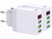 Image article 2 chargeurs secteur USB intelligents avec 3 ports USB - Blanc