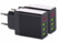 Image article 2 chargeurs secteur USB intelligents avec 3 ports USB - Noir