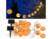 Image article 2 guirlandes à LED avec 10 lampions "citrouilles d'Halloween" - Solaire
