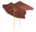 Image article 2 parasols inclinables UV 50+ / Ø 3 m avec armature en bois - Marron