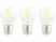 Image article 3 ampoules LED filament E27 à intensité variable - 4 W - 470 lm - Blanc neutre