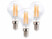 Image article 3 ampoules LED filament E14 à intensité variable - 4 W - 470 lm - Blanc chaud