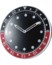 Image article Horloge murale 12 heures design rouge et noire