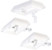 Image article Pack de 3 lampes solaires à LED 6W pour mur / gouttière avec capteur PIR - Blanc