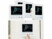 Image article Thermostat mural pour plancher chauffant, LCD, touches tactiles, programmable - x4